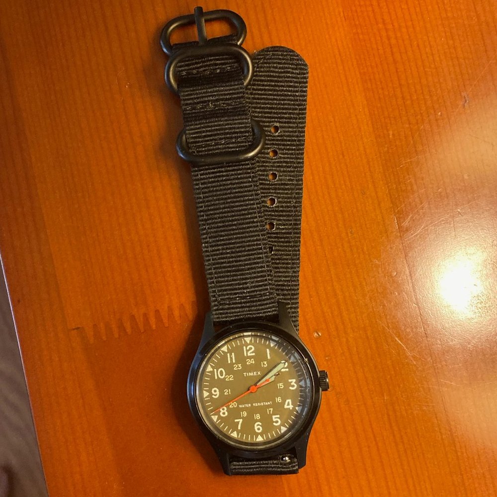 Green Timex J.Crew Military Field Watch